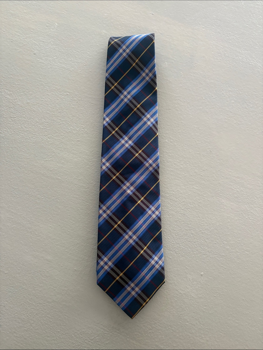 Burberry London Necktie Tie in Blue Nova Check Pattern 💙